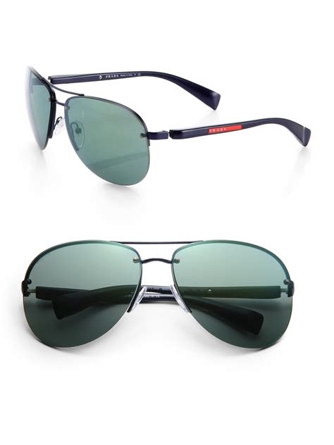 prada aviator blue sunglasses|prada aviator sunglasses polarized.